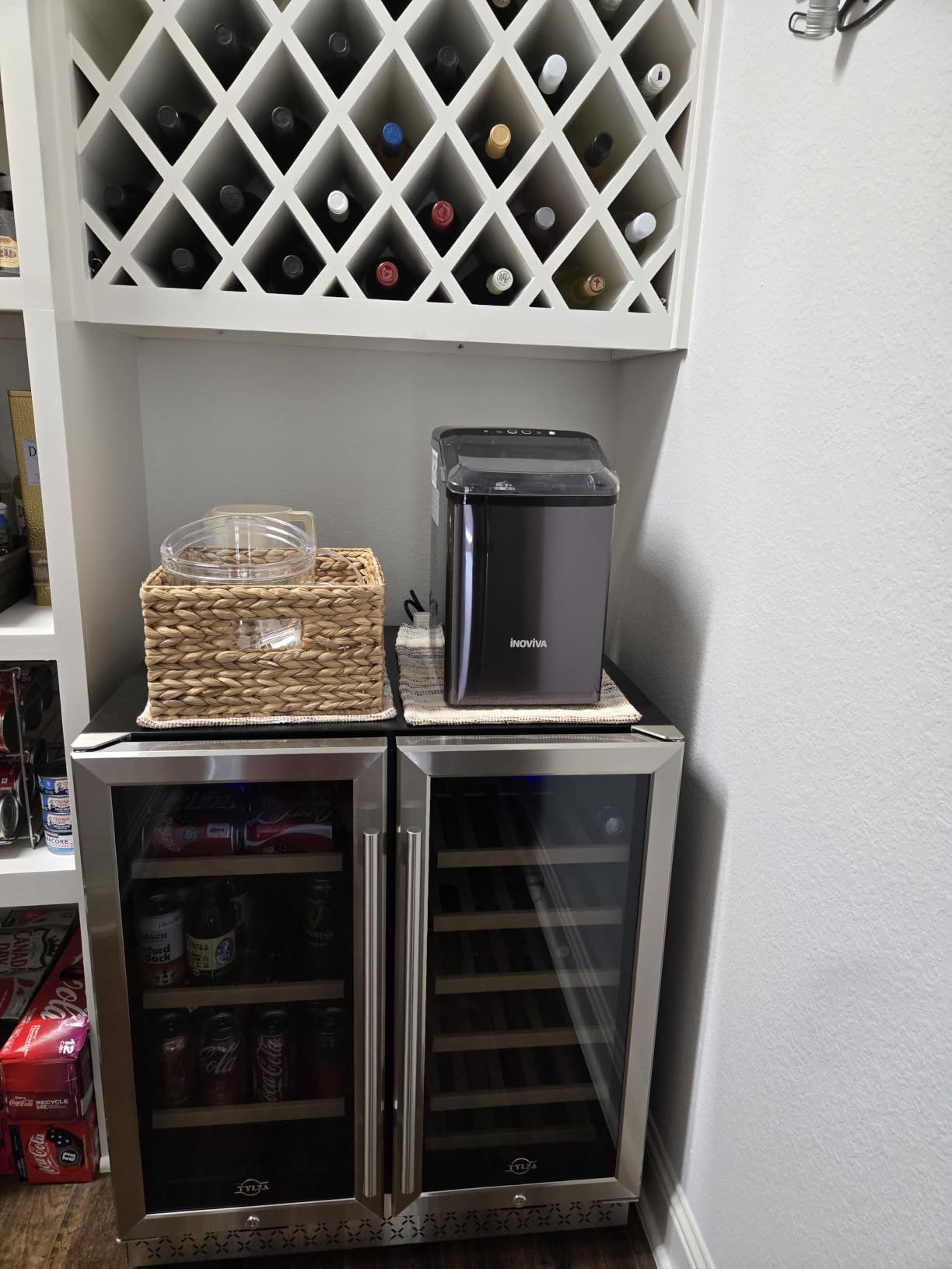 Tylza Countertop Display Fridge 3.5 Cu.Ft Double Glass Door customer photo 1