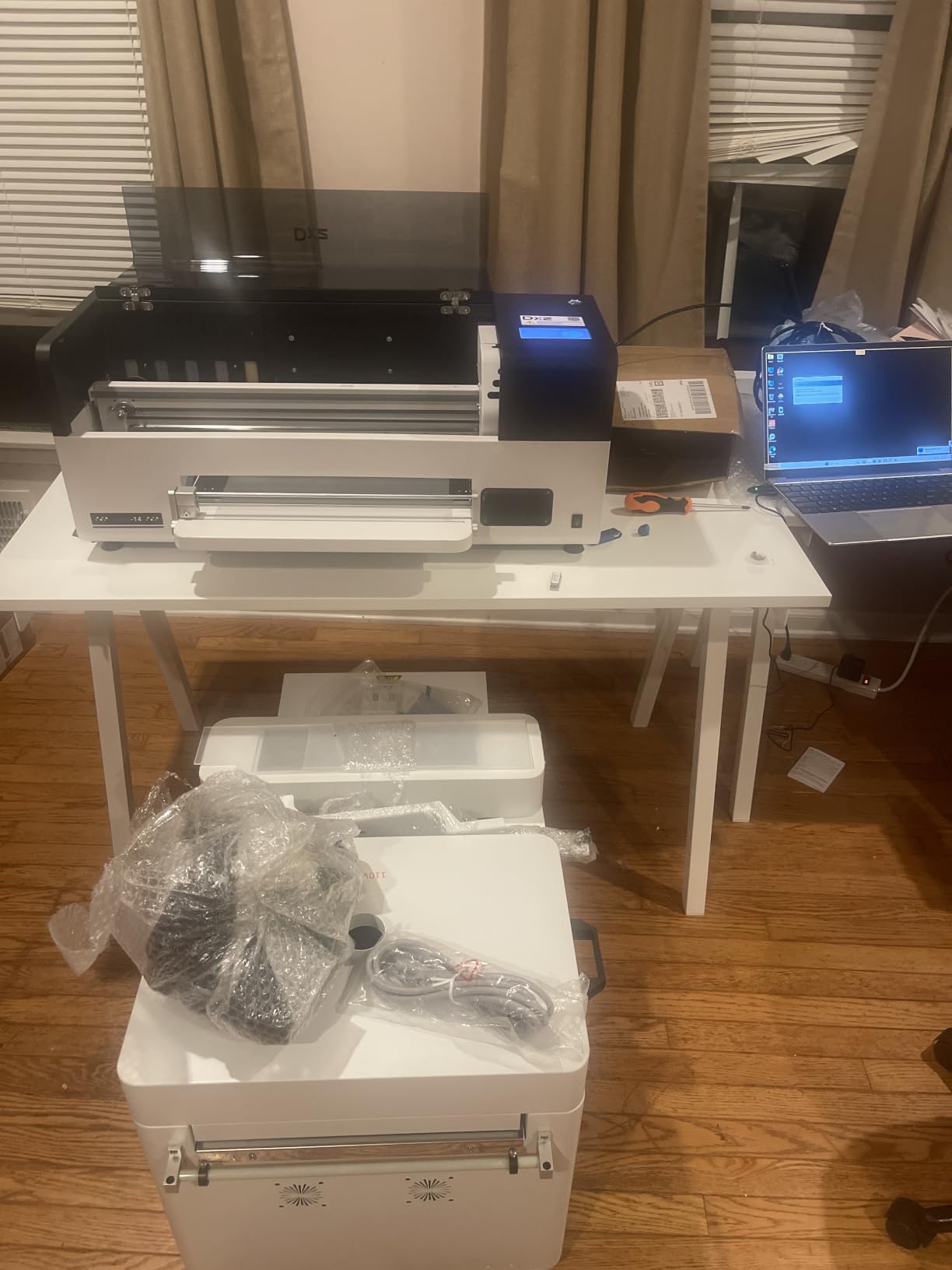 DXZ 2026 14'' A3 DTF Printer with F1080 Printhead – 200% High Speed DTF Machine for Multi-Fabric, One-Click Print-to-Bake & 24/7 Auto-Maintenance, 2-Year Ink Included customer photo 1