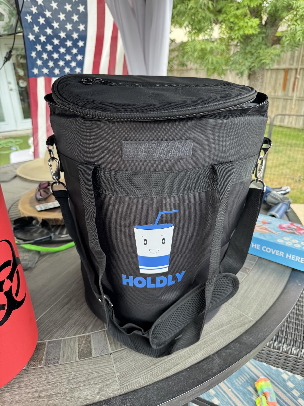 2.5 & 3 Gallon Mini Keg Cooler Bag for Corny/Cornelius Kegs, Insulated Homebrew Beer Keg Tote with Waterproof Lining, Oxford Cloth & Shoulder Strap customer photo 2