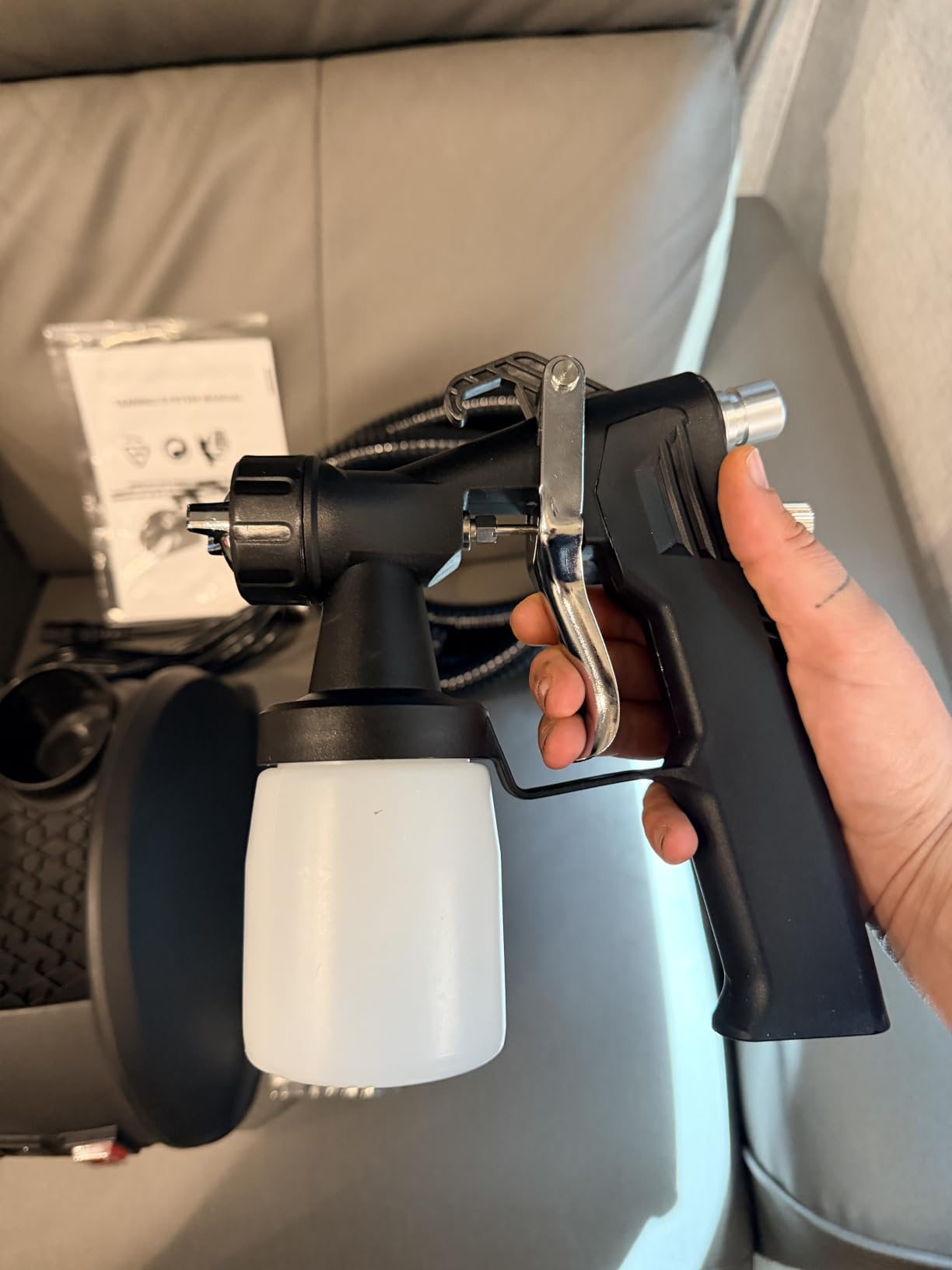 Spray Tan Machine HVLP Gun for Mobile Salon, at Home & Professional Use, Portable Self Tanning Airbrush Spray Gun System, Adjustable Nozzle, for Full-Body Flawless, Natural Bronze Tan customer photo 1