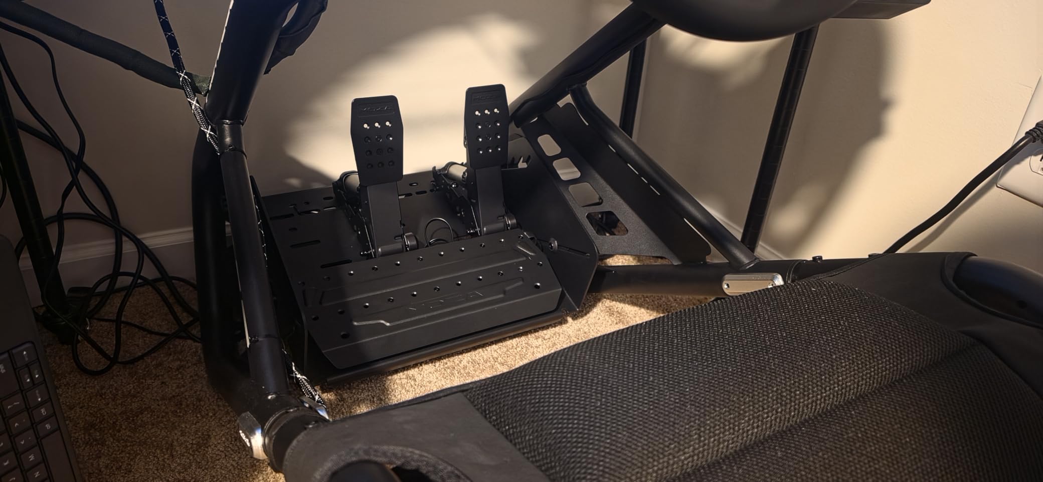 MOZA SRP2 Pedals Set Throttle Brake Pedal with 100KG Load Cell customer photo 1