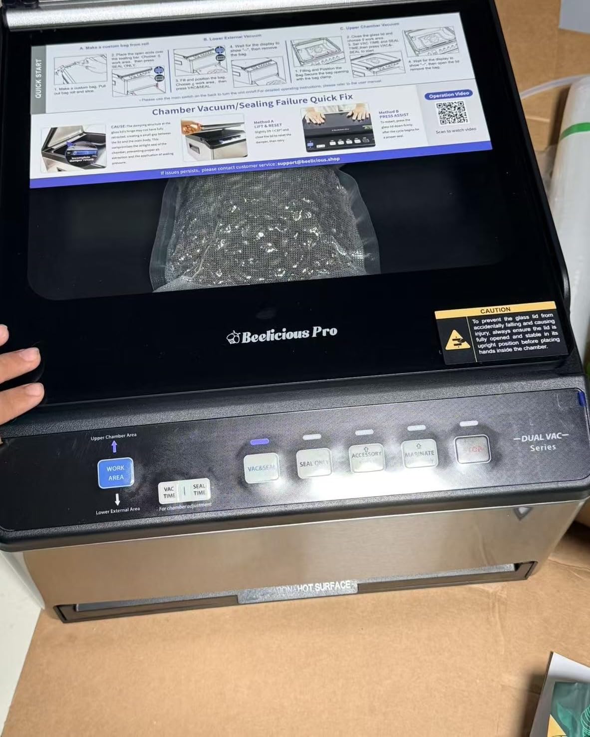 Beelicious Pro DualCore CVS101 6L Chamber Vacuum Sealer for Wet Foods customer photo 1