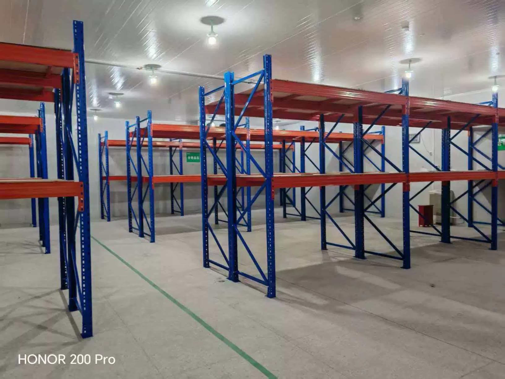 Warehouse Pallet Rack, Heavy Duty Industrial Storage Rack, Adjustable Selective Pallet Racking System, (Blue/Orange Starter Unit, W98.4 x D48 x H157 / Layer 3) customer photo 2