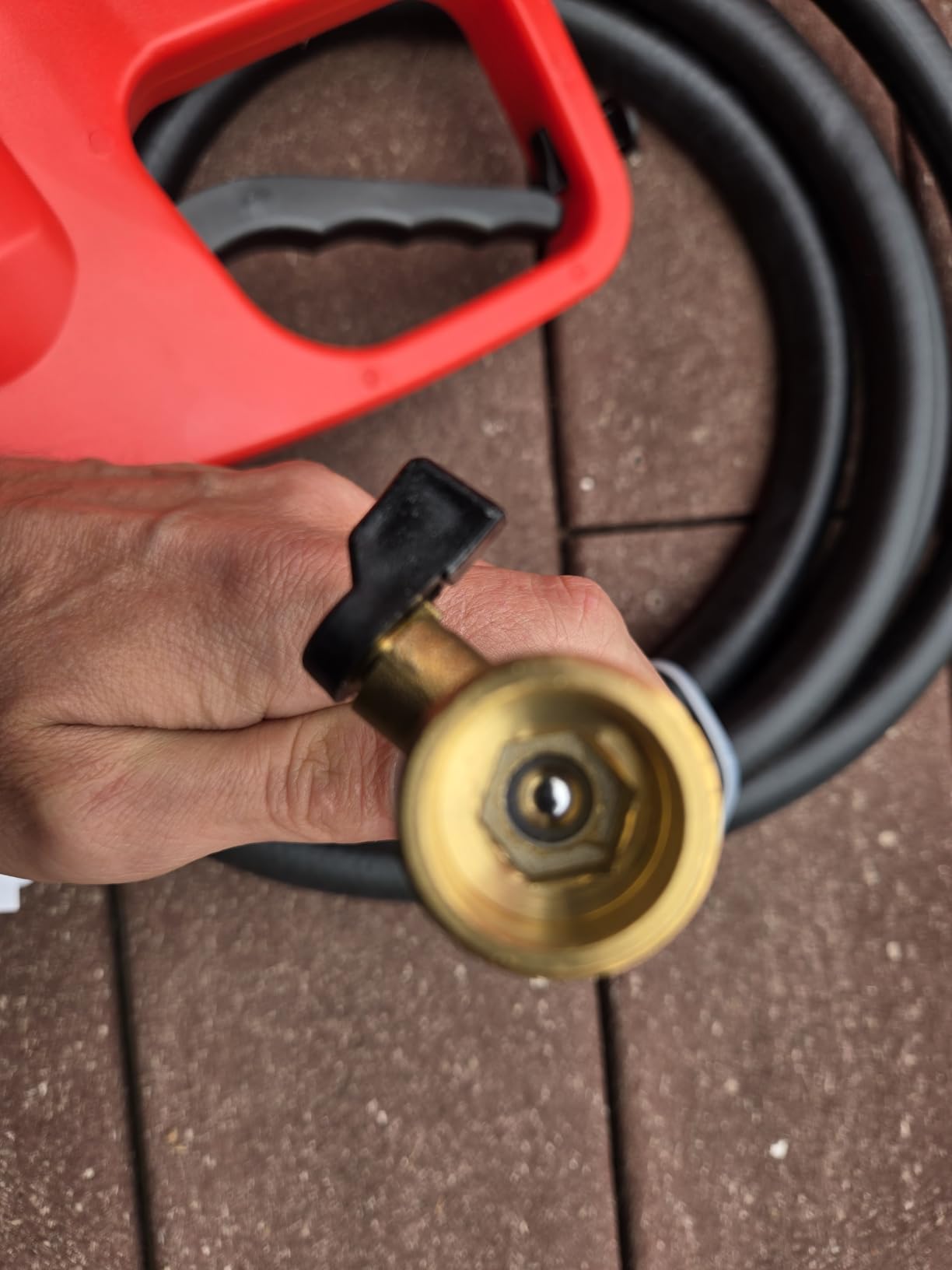 Garvee 16 Gallon Gas Can, Fuel Tank Container with 10 FT Manual Siphon Pump customer photo 2