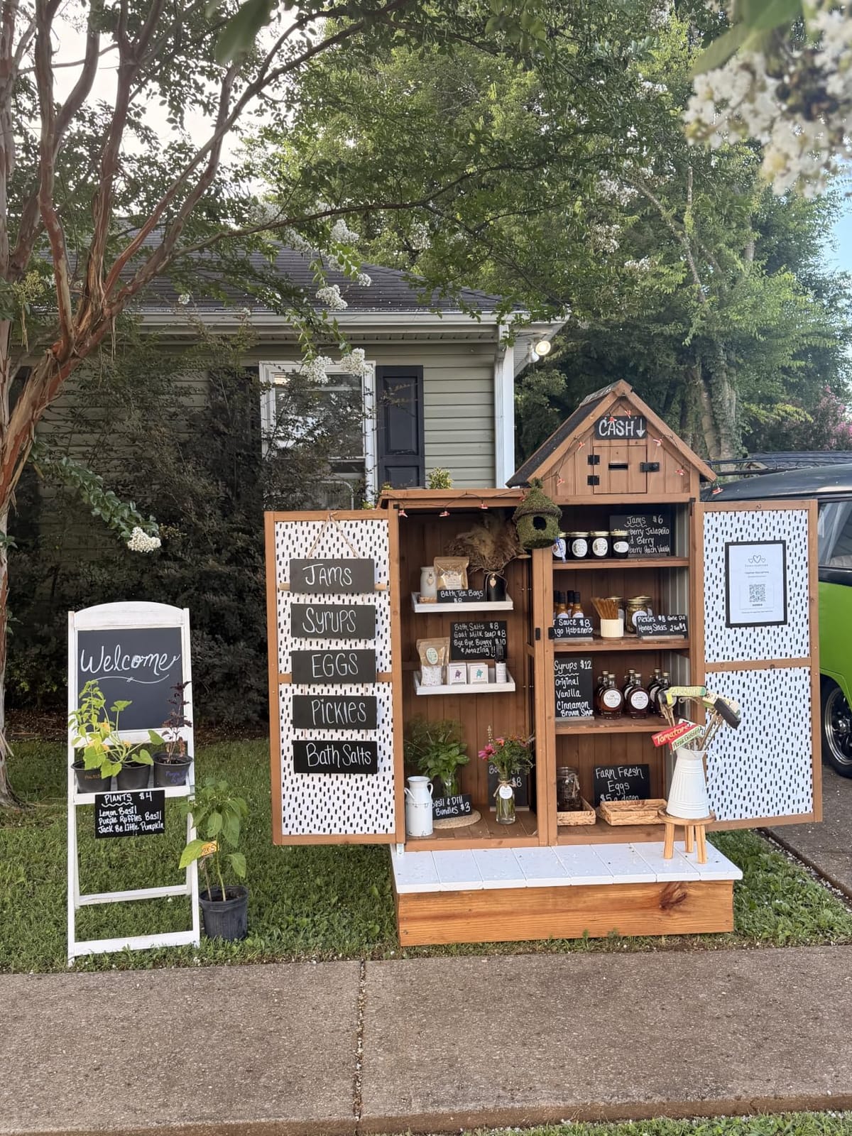 Potting Bench with Storage & Wheels, Mobile Outdoor Cabinet for Garden customer photo 2