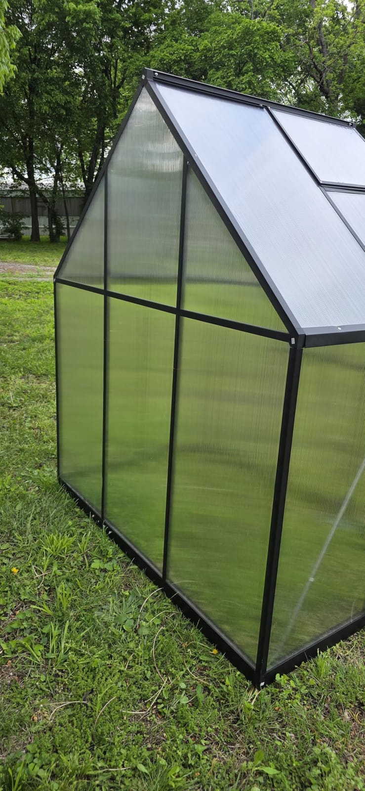 10X12FT Greenhouse with Thermometer, Large Aluminum Greenhouse for Outdoors customer photo 1