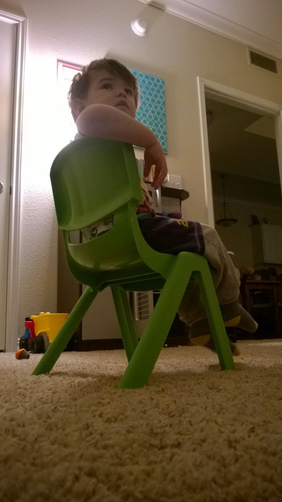 Flash Furniture Stackable Plastic School Chair, Sage, Set of 2 customer photo 2