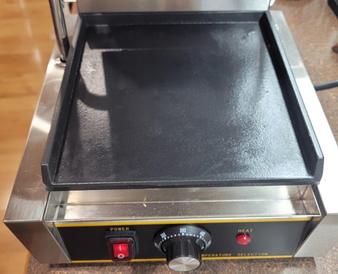Commercial Panini Press - 3600W Electric Panini Grill, Stainless Steel, Dual Temp Controls, Double Sandwich Press w/Nonstick 19