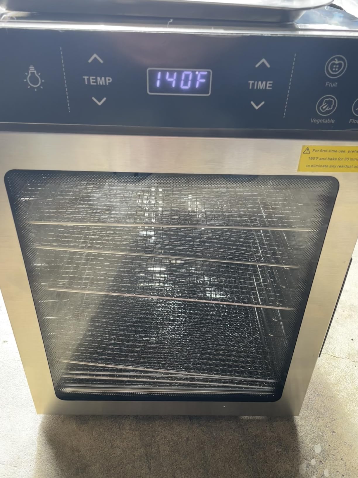 HOPERAN 16-Tray Stainless Steel Food Dehydrator, 800W with 4 Presets customer photo 1