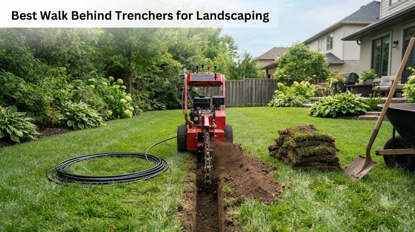 Best Walk Behind Trenchers for Landscaping
