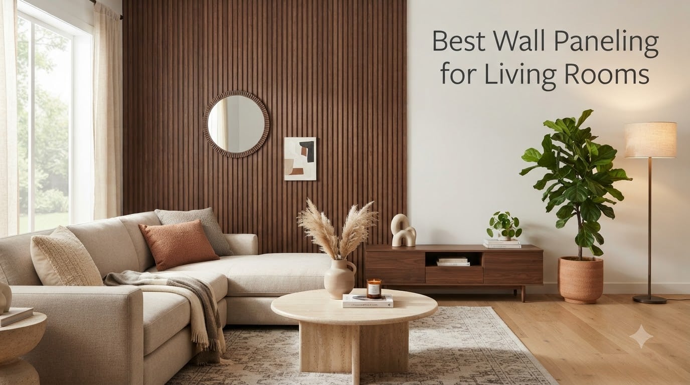 Best Wall Paneling for Living Rooms
