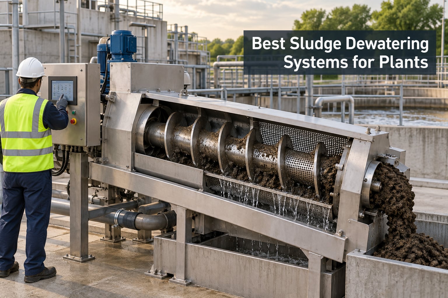 Best Sludge Dewatering Systems for Plants