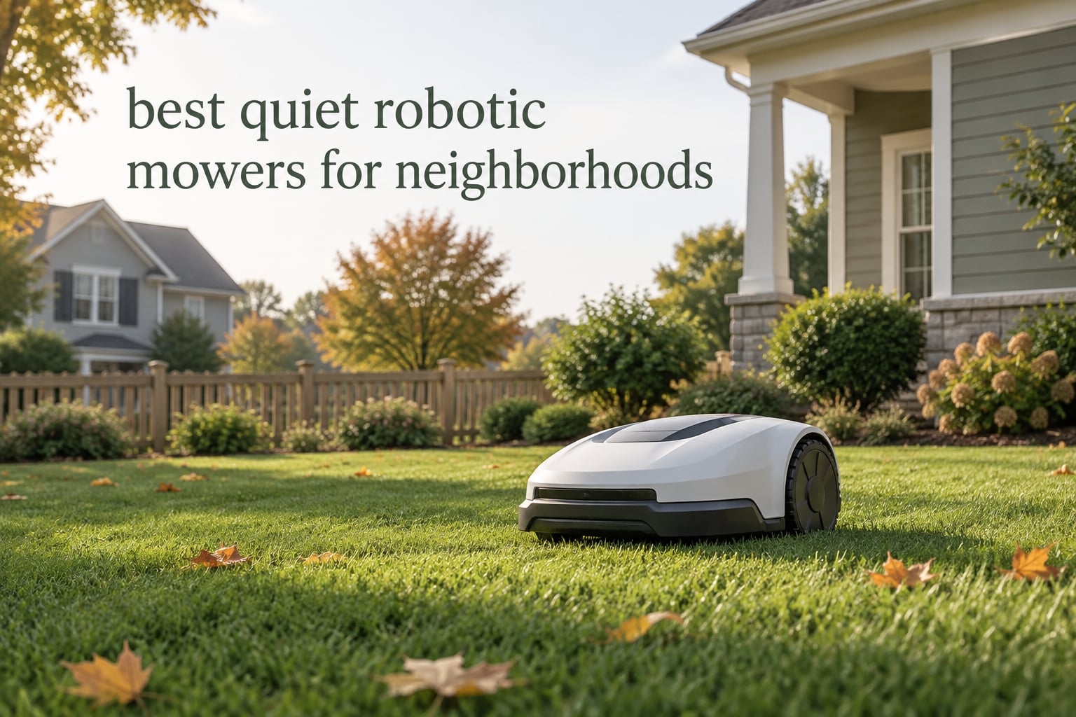 best quiet robotic mowers for neighborhoods