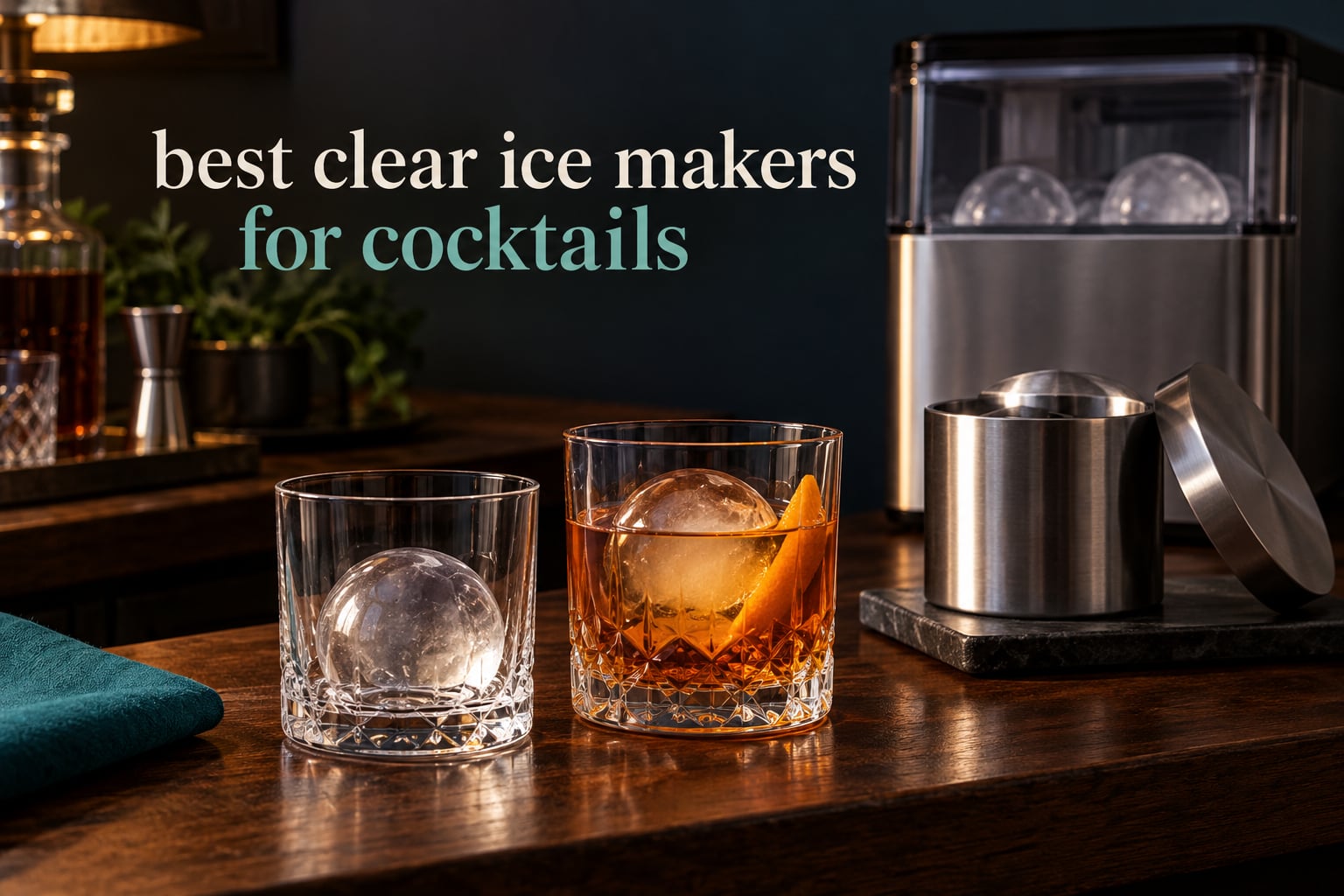 best clear ice makers for cocktails