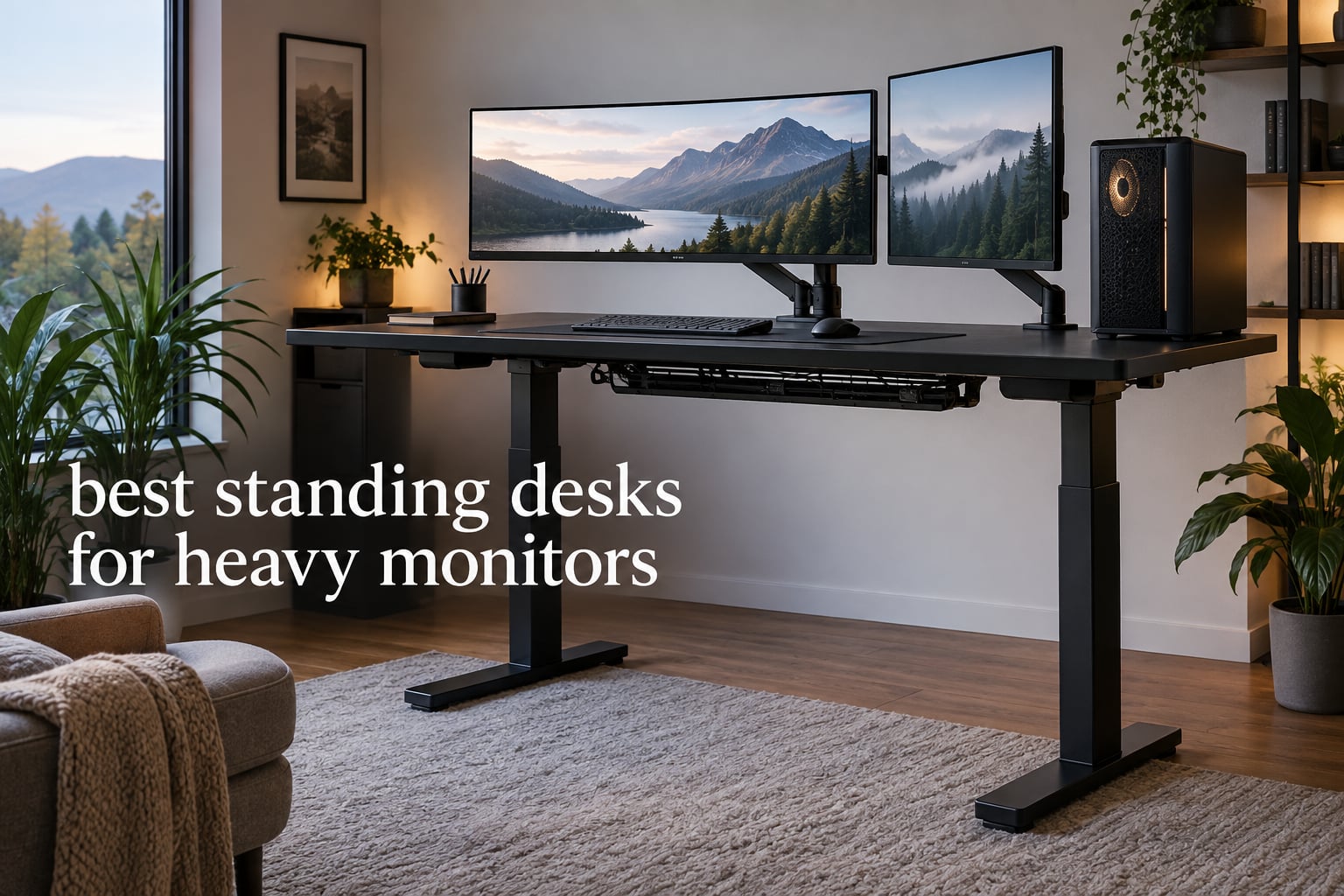 best standing desks for heavy monitors