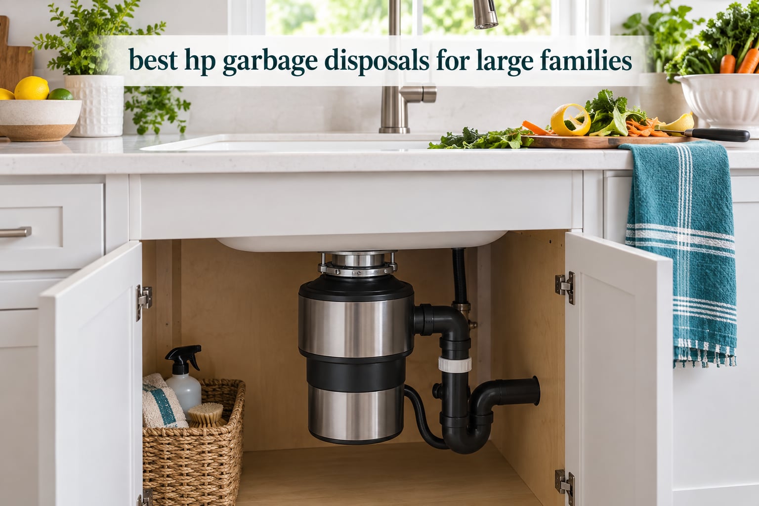 best 1 hp garbage disposals for large families
