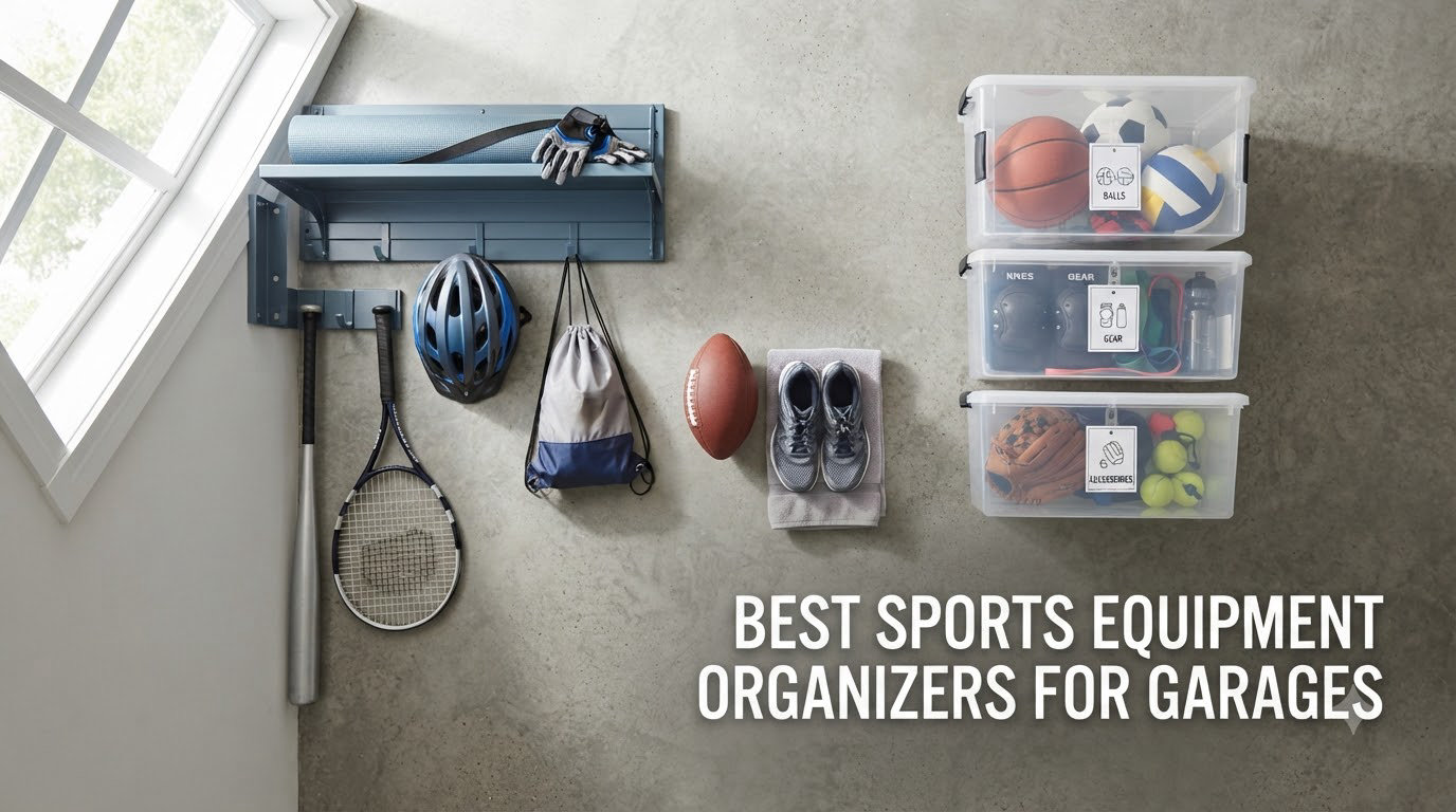 Best Sports Equipment Organizers for Garages