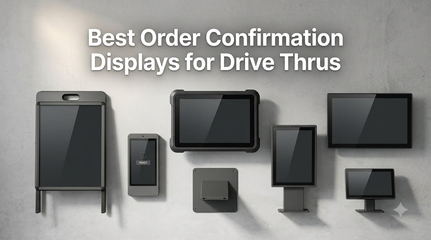 Best Order Confirmation Displays for Drive Thrus