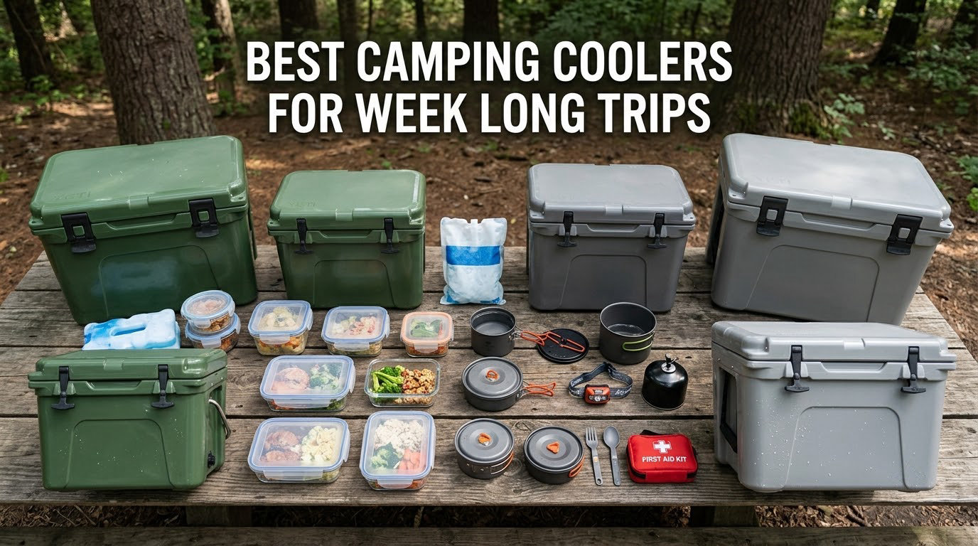 best camping coolers for week long trips