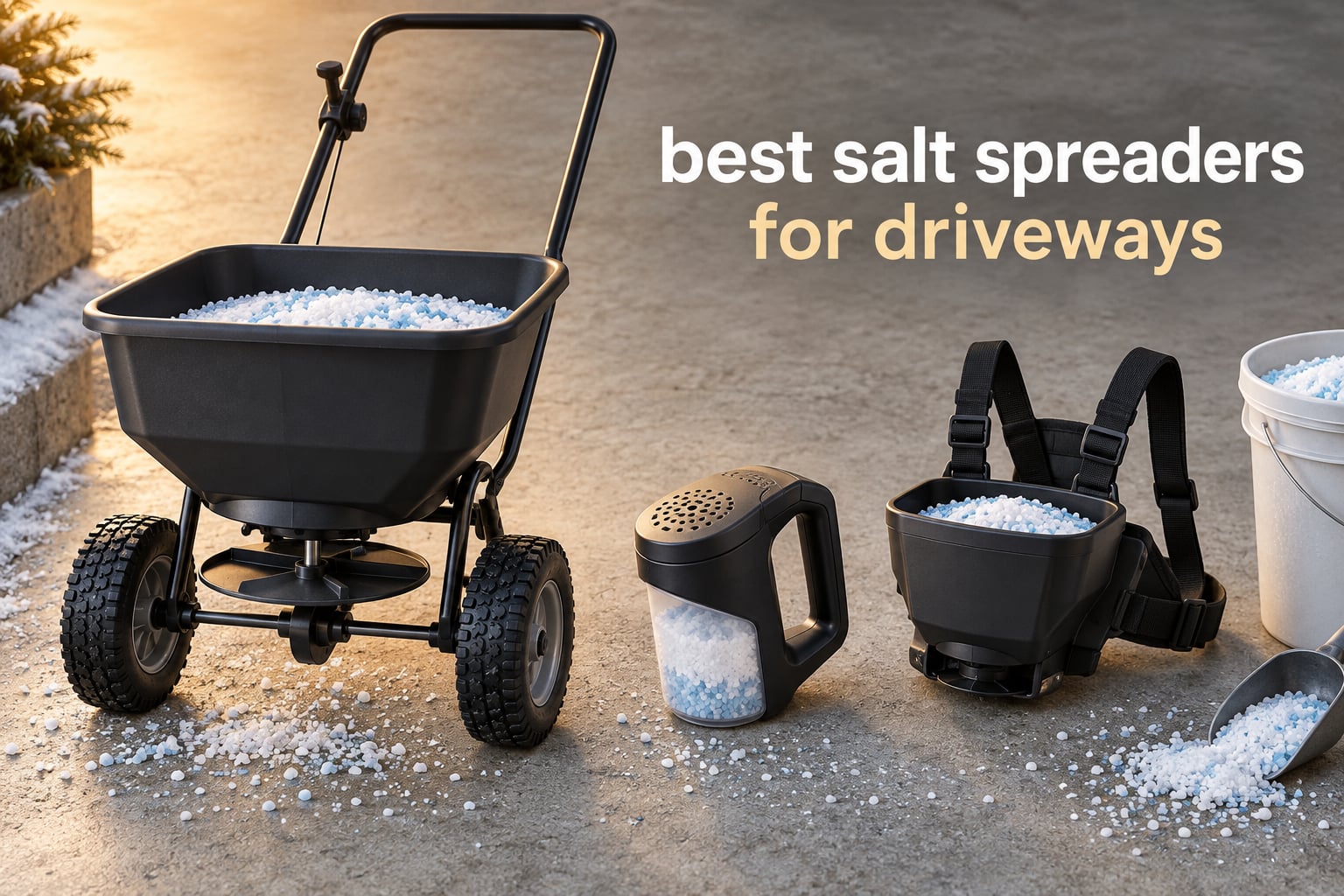 best salt spreaders for driveways