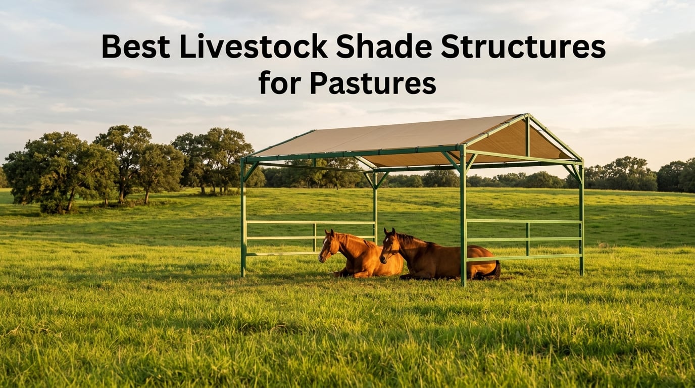 Best Livestock Shade Structures for Pastures