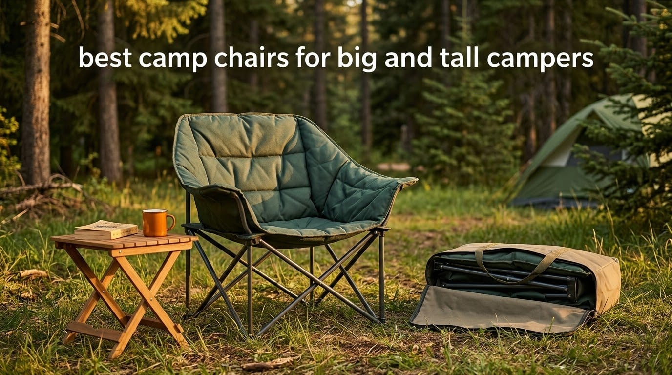best camp chairs for big and tall campers