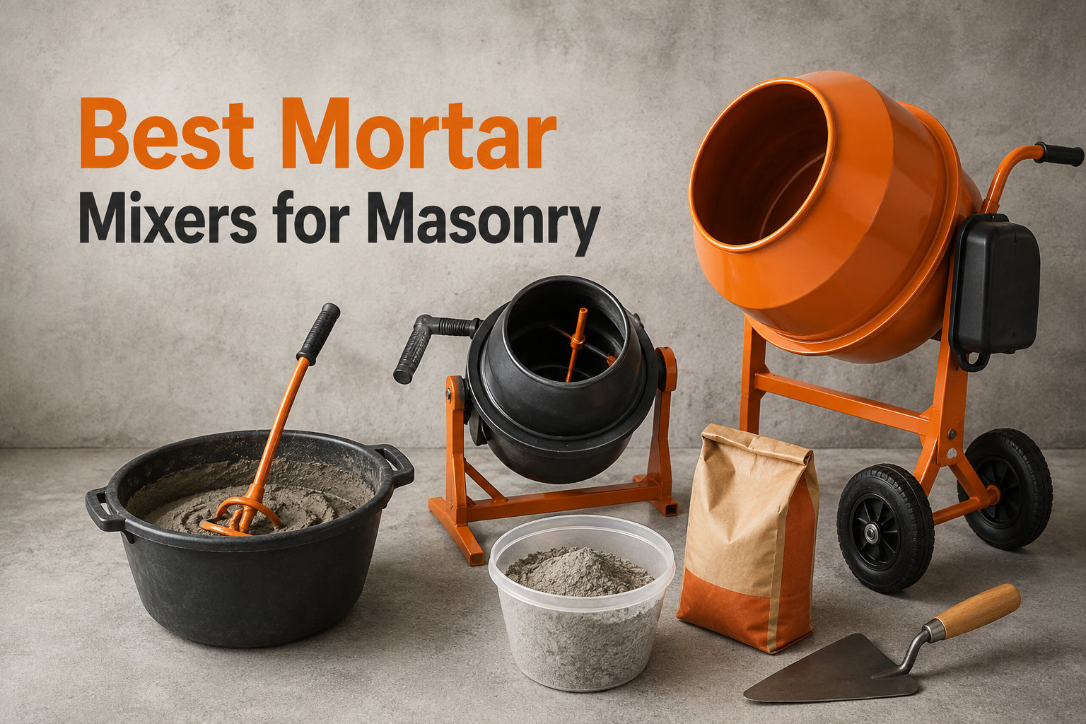 Best Mortar Mixers for Masonry