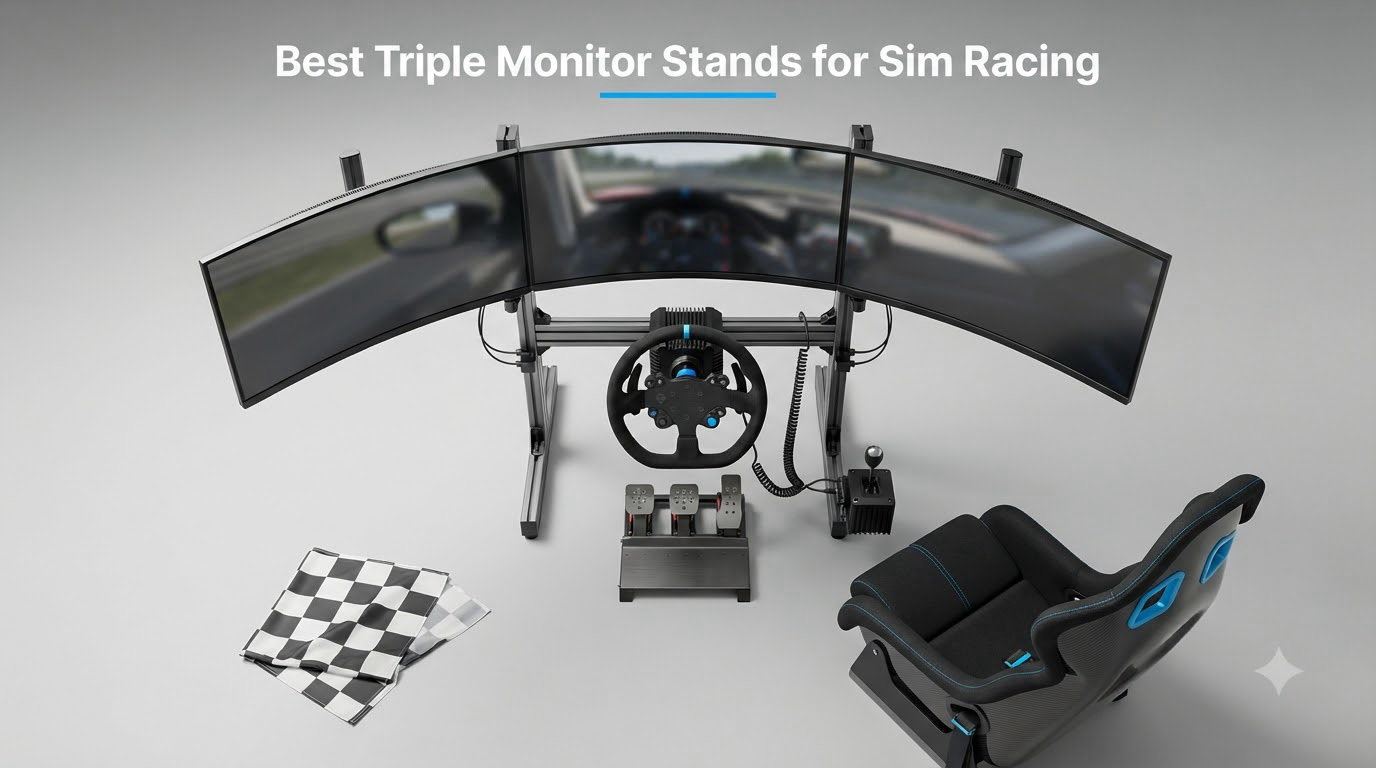 Best Triple Monitor Stands for Sim Racing