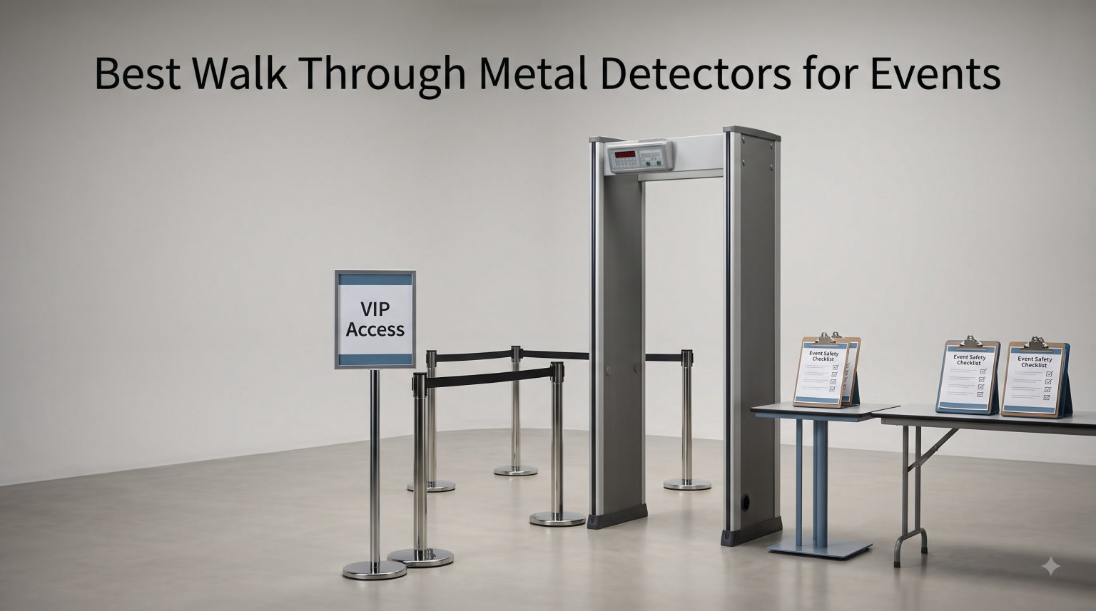 Best Walk Through Metal Detectors for Events