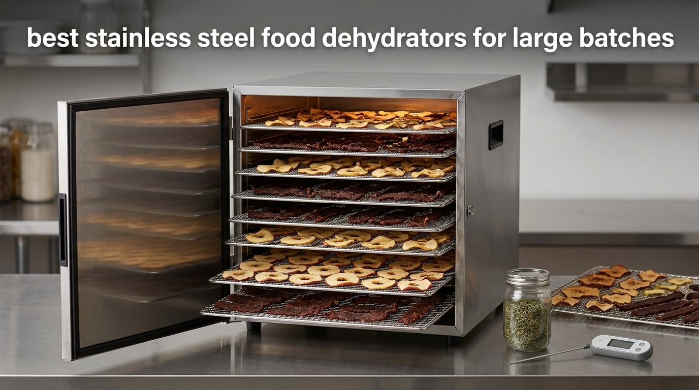 best stainless steel food dehydrators for large batches