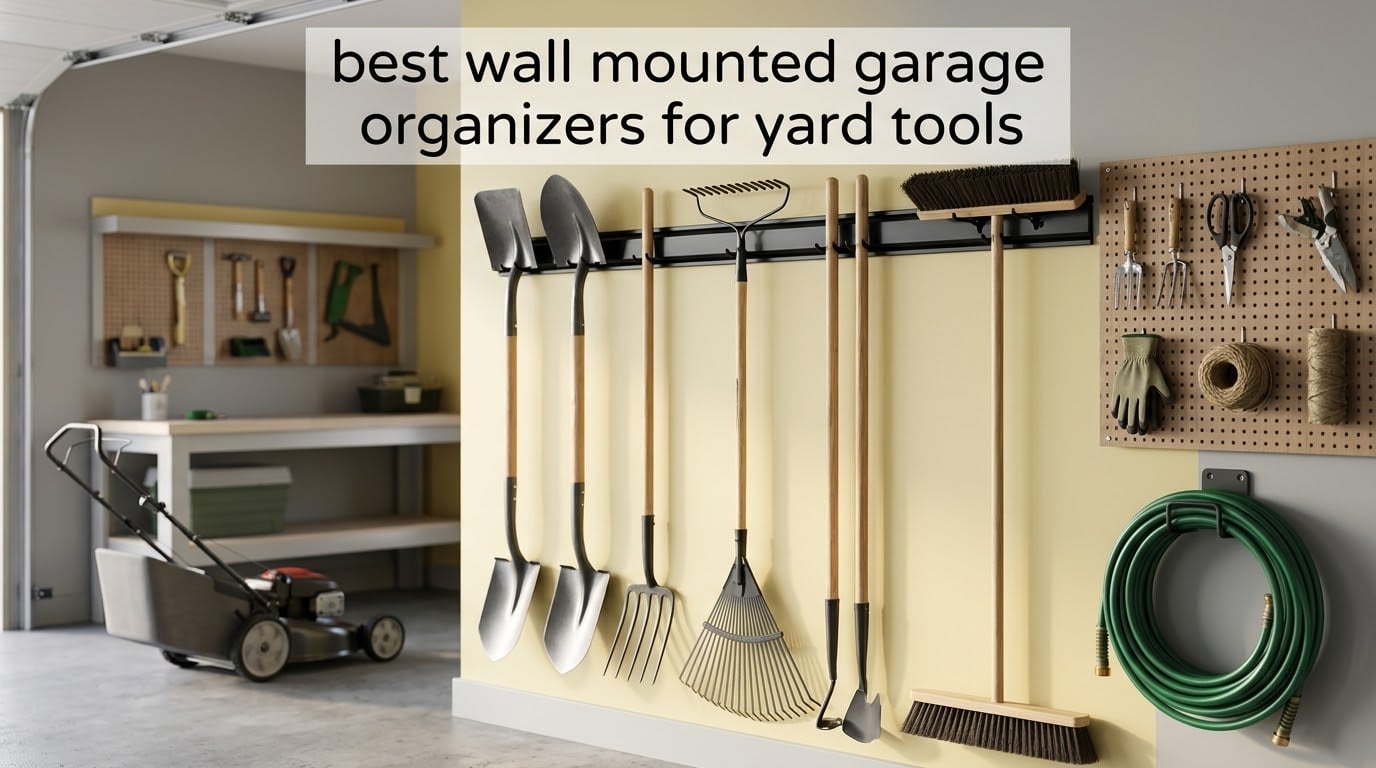 best wall mounted garage organizers for yard tools