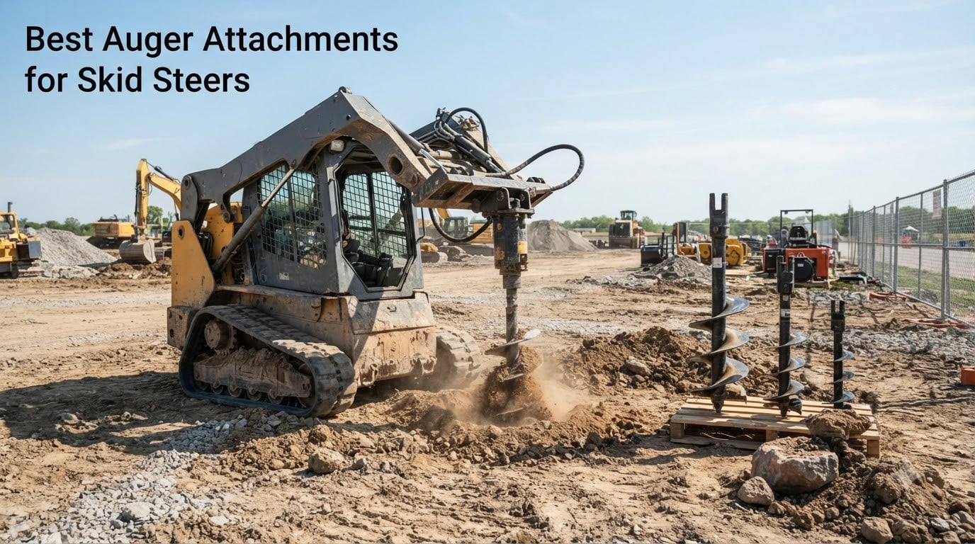 Best Auger Attachments for Skid Steers