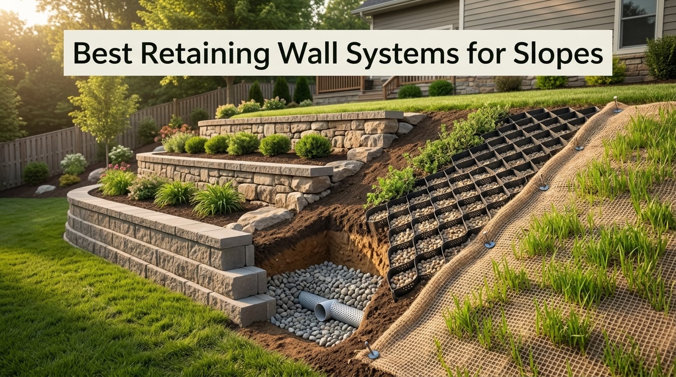 Best Retaining Wall Systems for Slopes