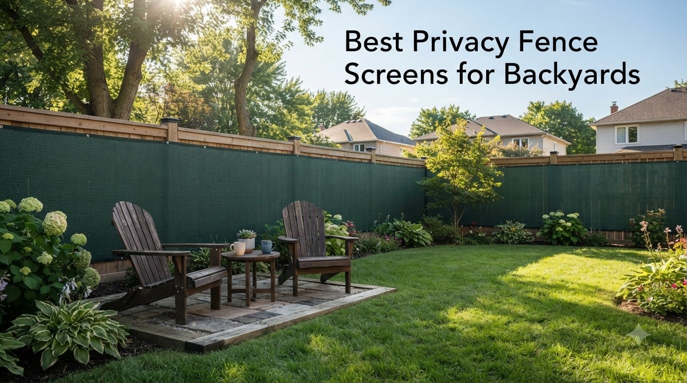 Best Privacy Fence Screens for Backyards