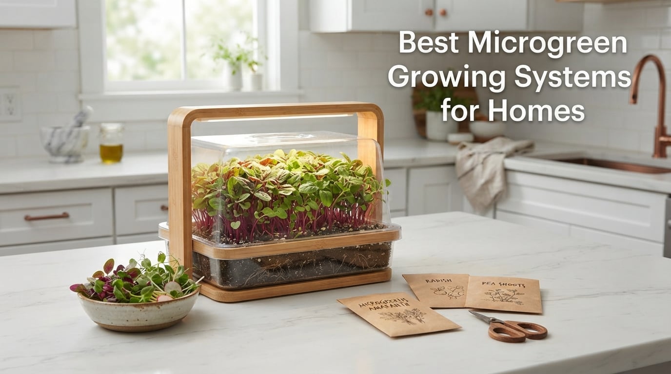 Best Microgreen Growing Systems for Homes