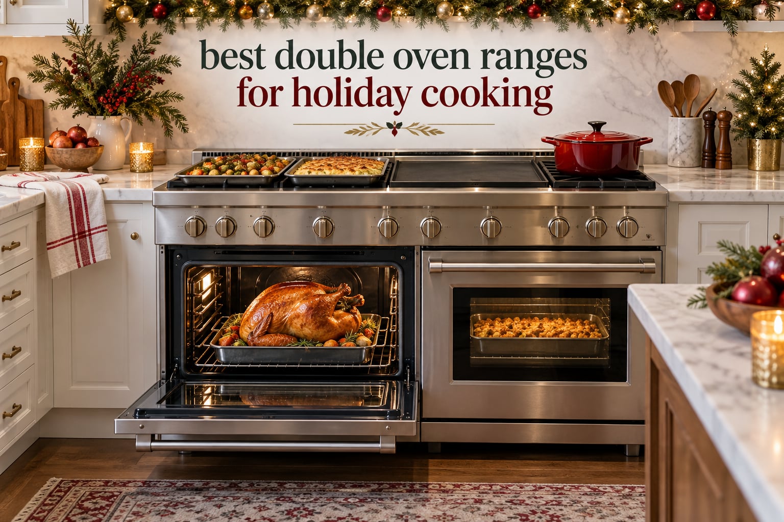 best double oven ranges for holiday cooking