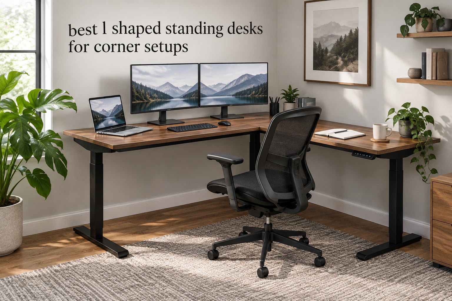 best l shaped standing desks for corner setups