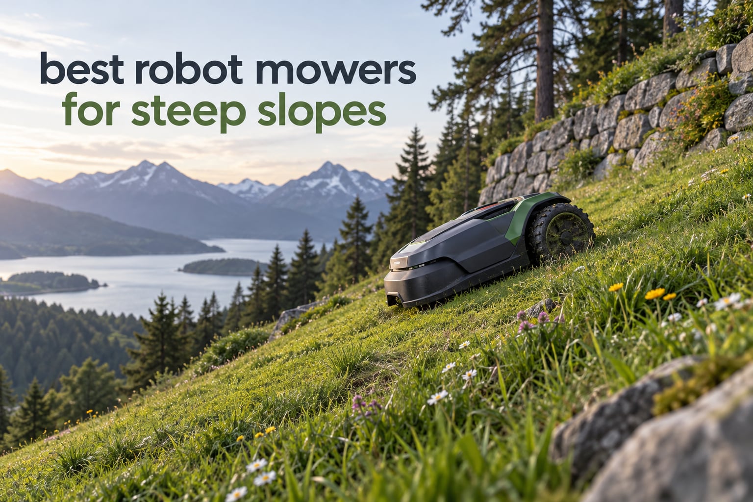 best robot mowers for steep slopes