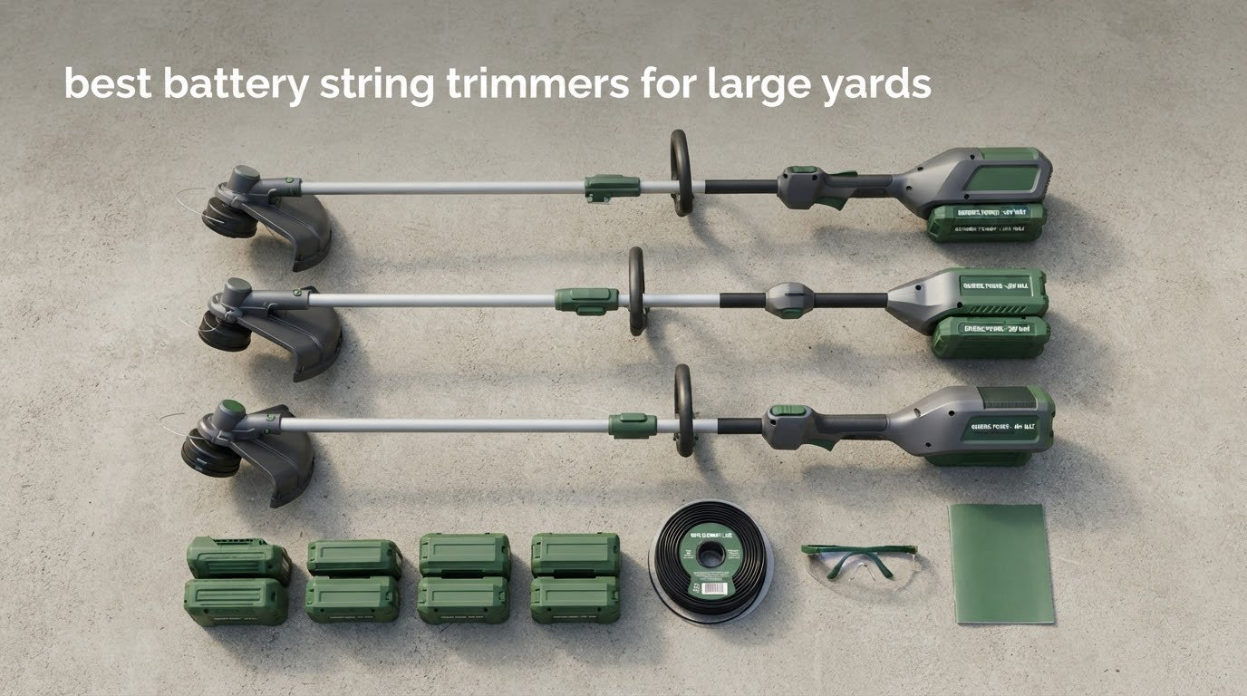 best battery string trimmers for large yards