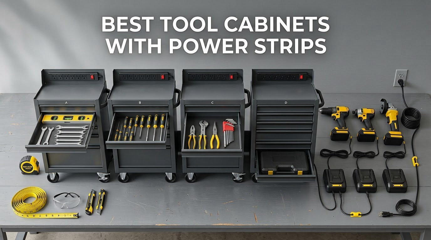 best tool cabinets with power strips