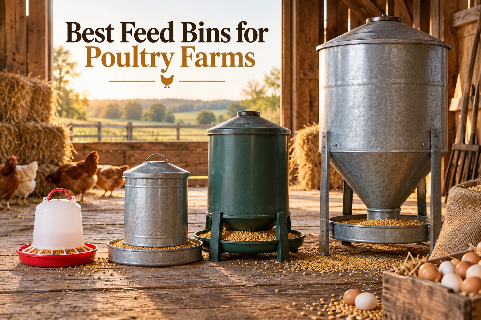 Best Feed Bins for Poultry Farms