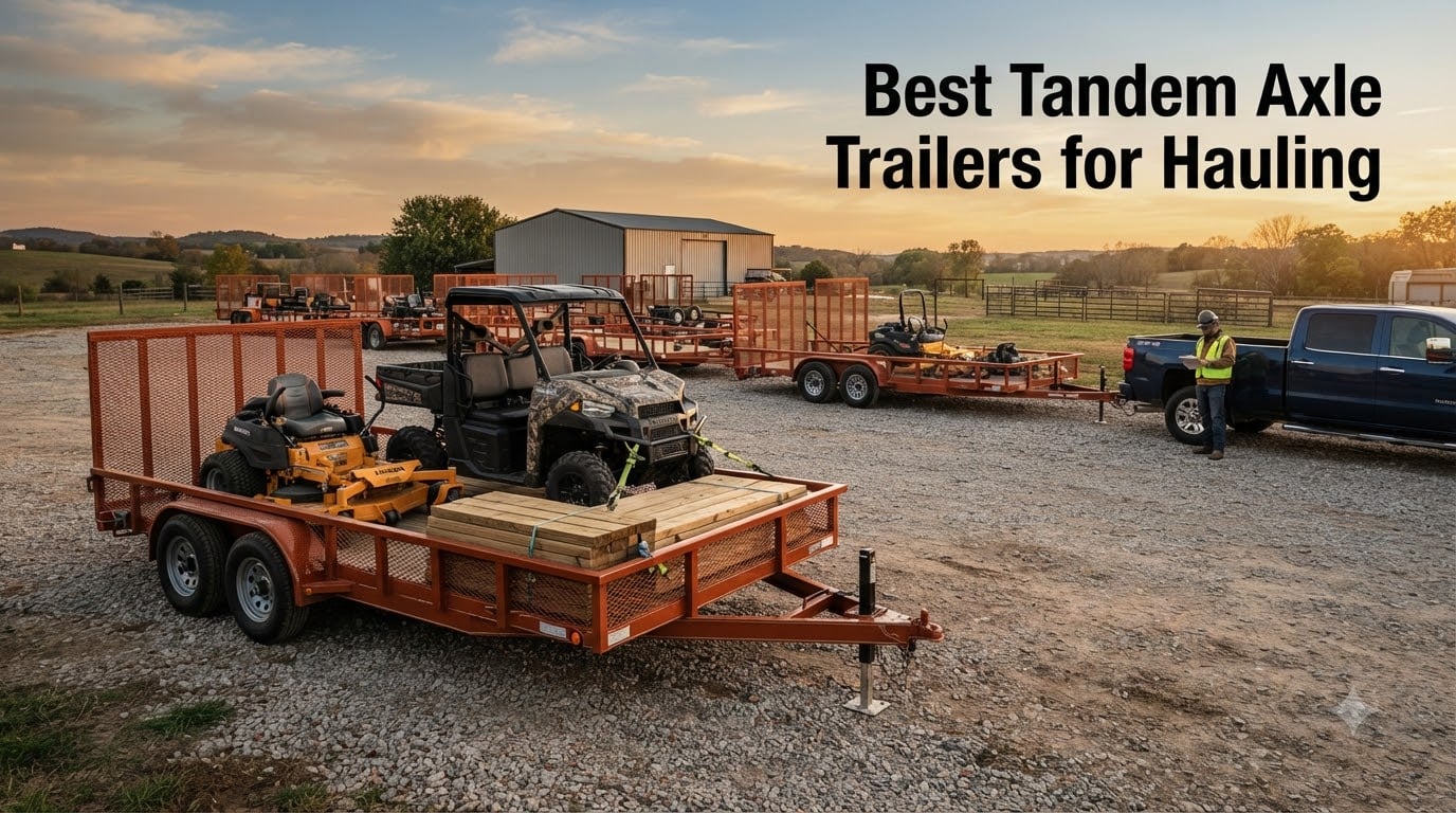 Best Tandem Axle Trailers for Hauling