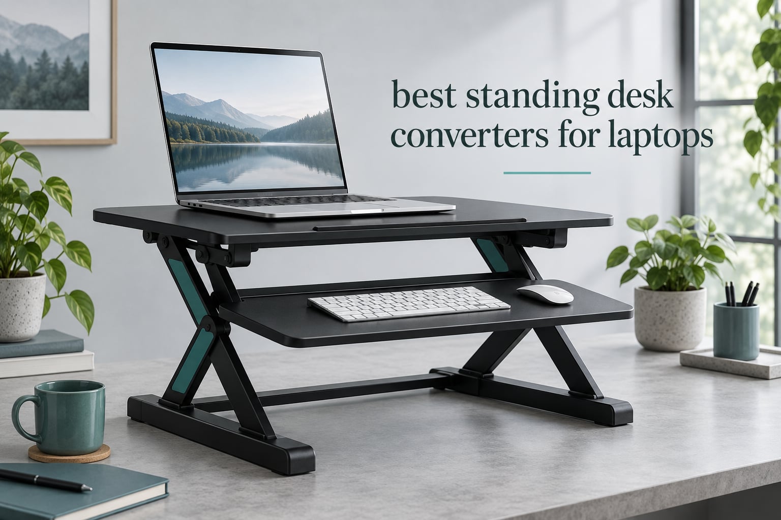 best standing desk converters for laptops