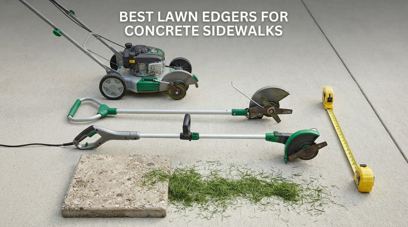 best lawn edgers for concrete sidewalks