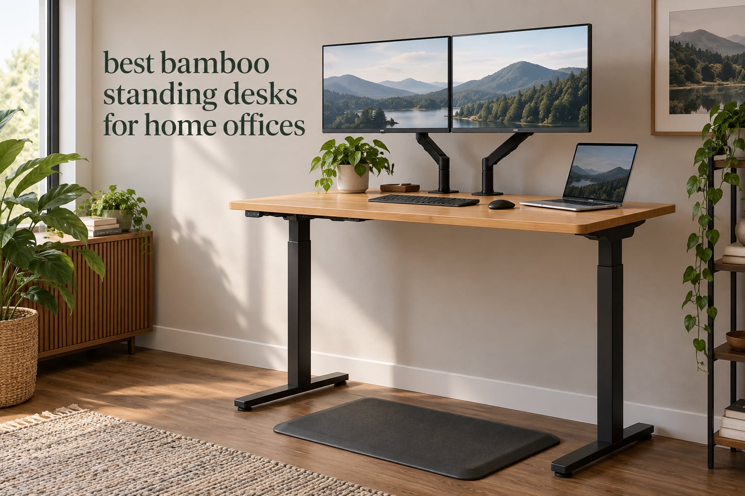 best bamboo standing desks for home offices