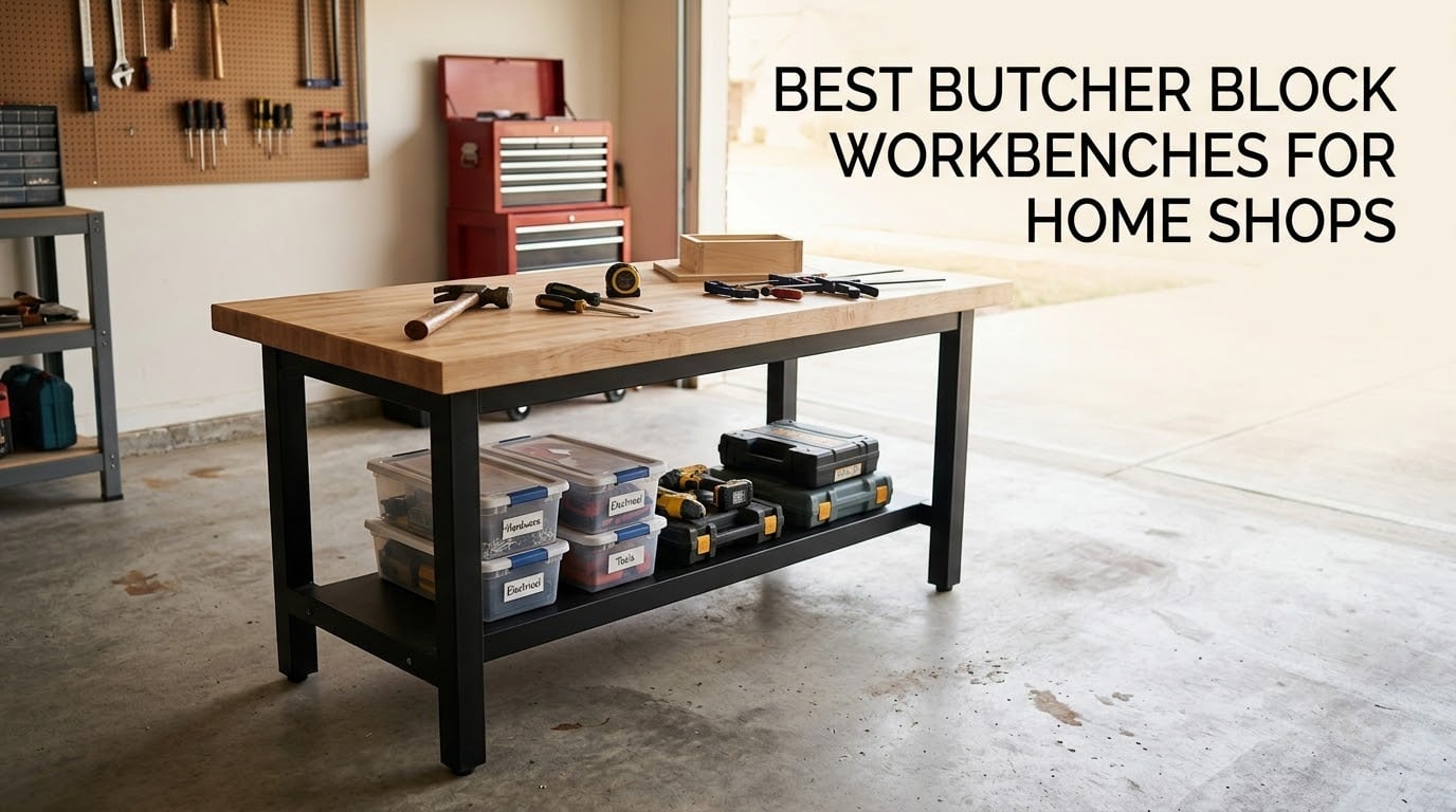 best butcher block workbenches for home shops