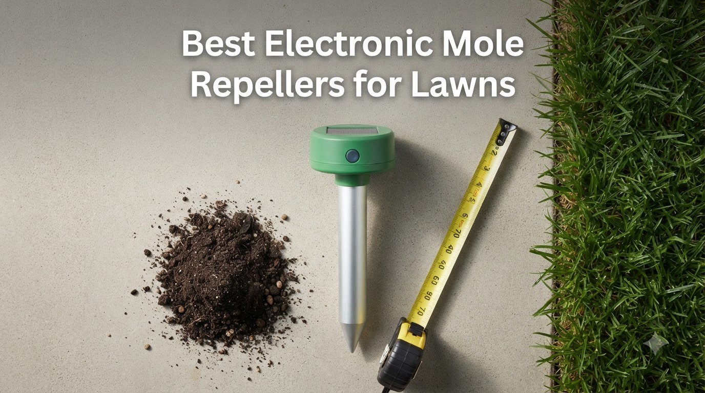 Best Electronic Mole Repellers for Lawns