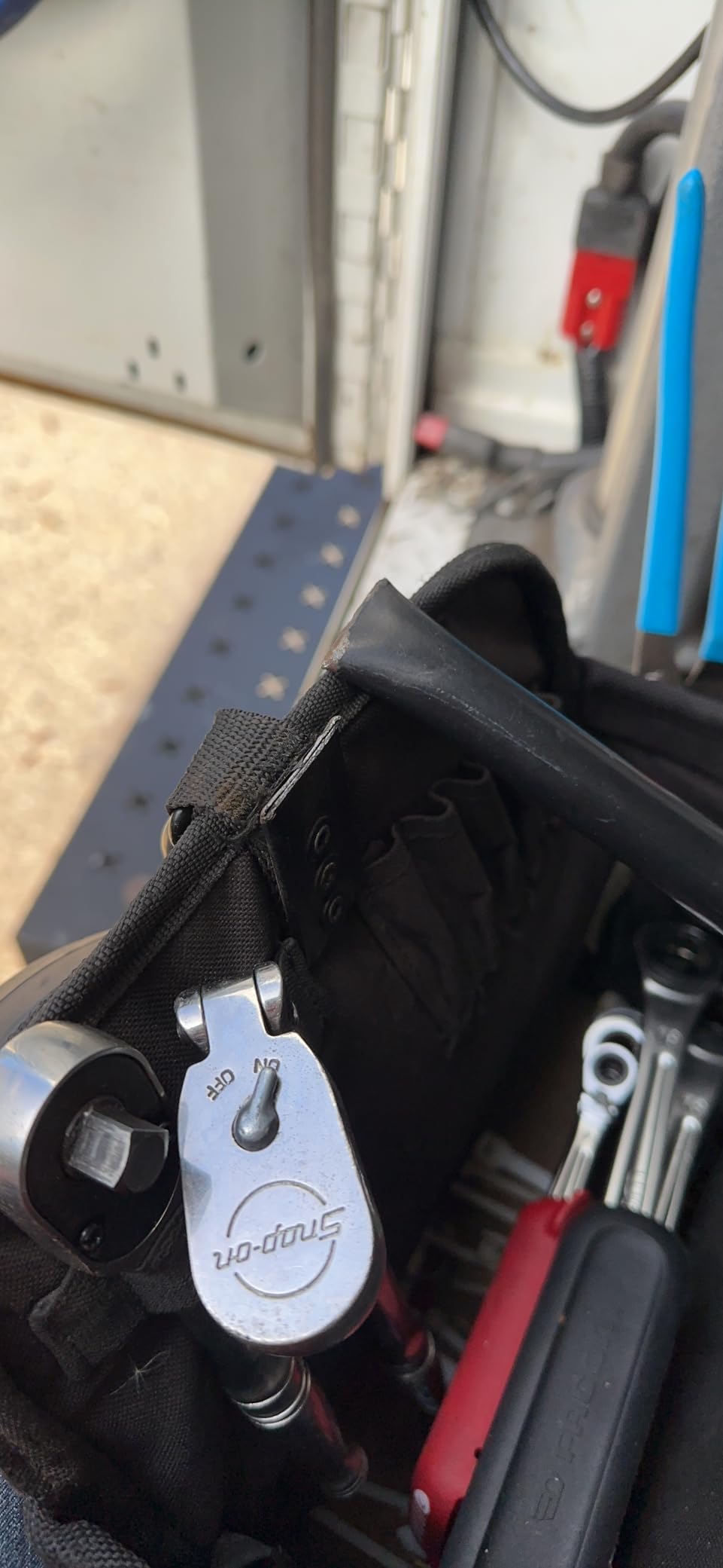 Custom Leathercraft WORK GEAR 1579 20 Inch, Open Top, Soft Sided Tool Box, 27 Pockets customer photo 2