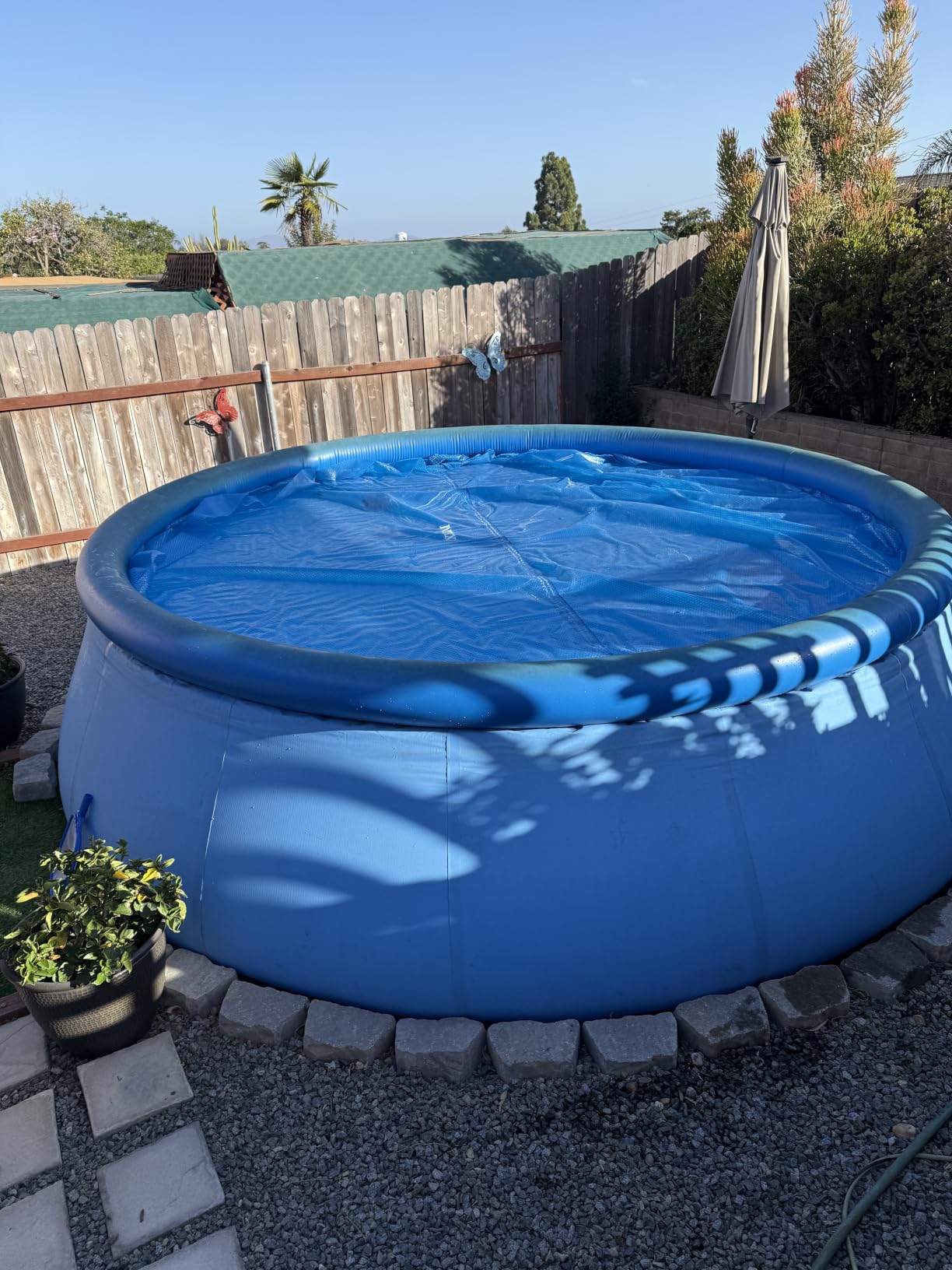 INTEX 28012E Solar Pool Cover: for 12ft Round Easy Set and Metal Frame Pools – Insulates Pool Water – Reduces Water Evaporation – Keeps Debris Out – Reduces Chemical Consumption customer photo 2