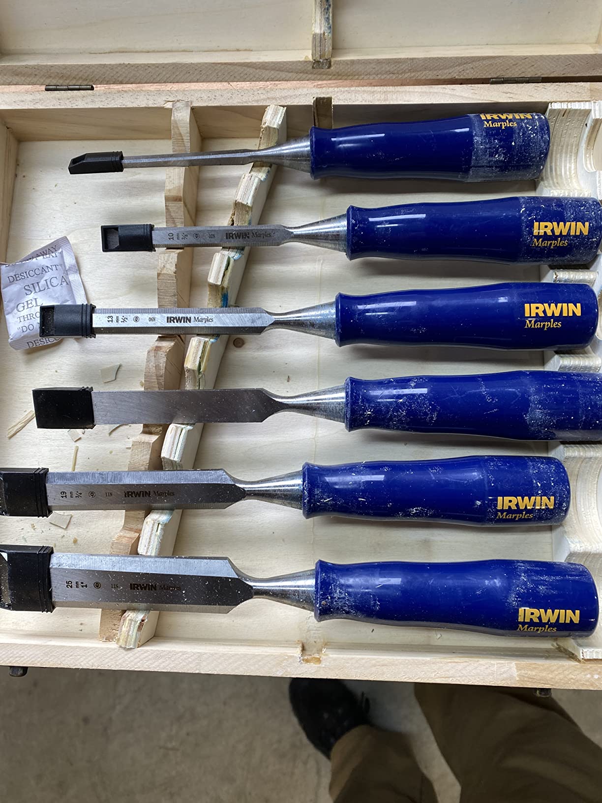 IRWIN Marples Chisel Set for Woodworking, 6-Piece (M444SB6N), Blue customer photo 1